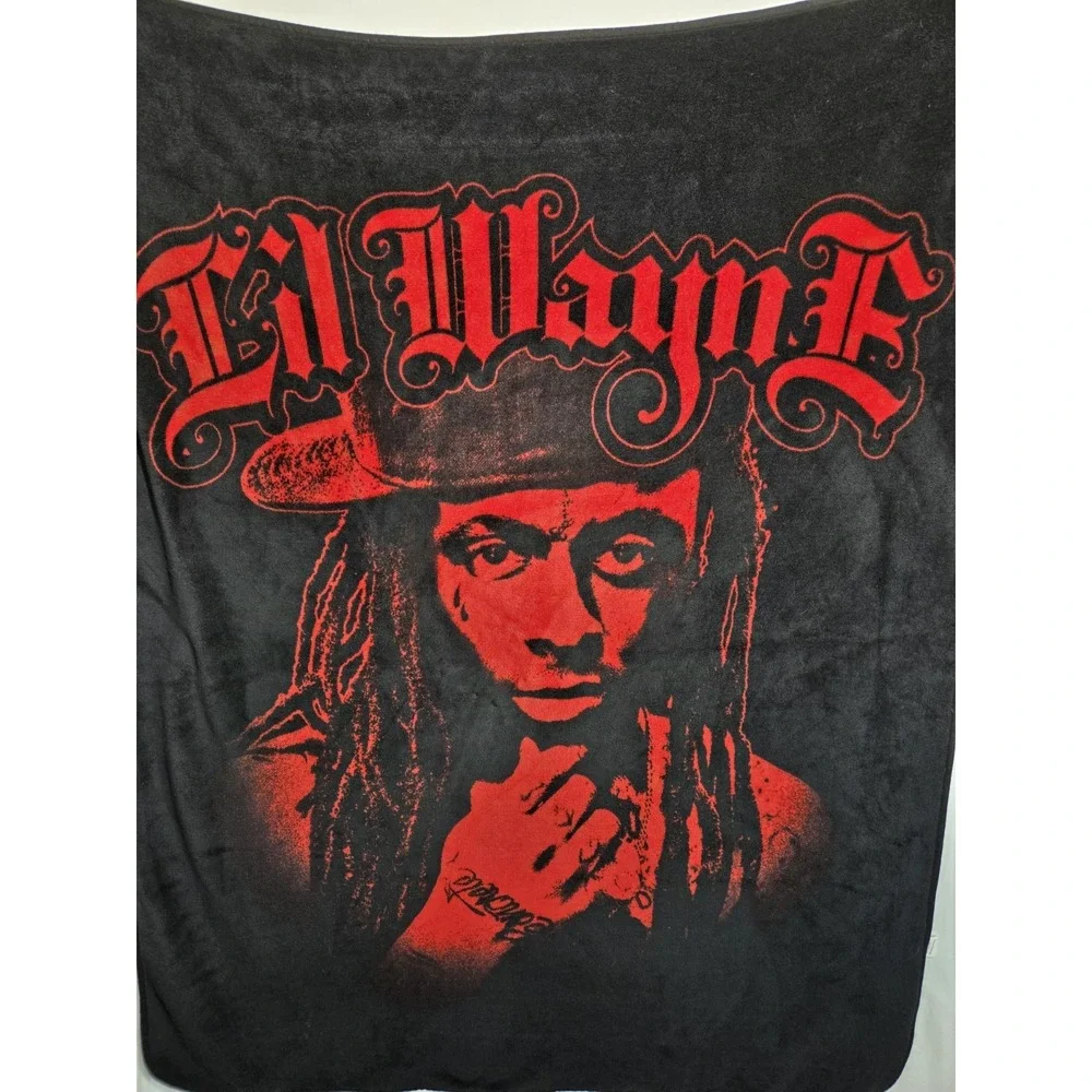 2010 Lil Wayne Fleece Blanket Young Money Concert Merchandise 48 x 60 Weezy